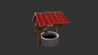 stylized water well