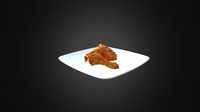 Pan-fried chicken leg