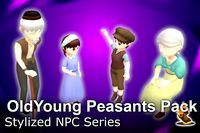Stylized NPC - OldYoung Peasants Pack