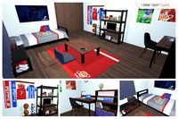 Anime-style Sporty Boy's Room