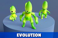 Cartoon Characters Gree Warriors