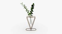 Glass hydroponic vase 01