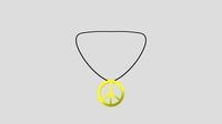 Retro Peace Pendant Boho Necklace