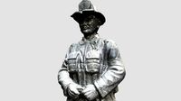 Fire Fighter Memorial Statue