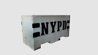NYC NYPD Stone Road Barrier