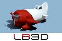Low Poly Gee Bee Stunt Plane