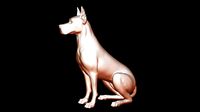 Great Dane Pose 02 3D print model