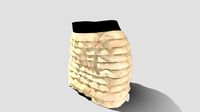 Elastic Waist Ruffles Mini Skirt