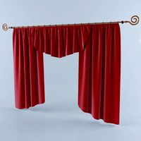 Silk Curtain 3D Model