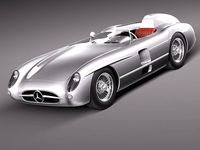 MercedesBenz 300 SLR 1955 spider 3D Model