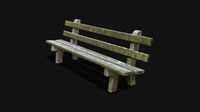Old wooden bench