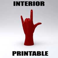 HandROCKprintable 3D Model