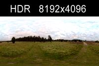 Field path Cloudy day 3 HDR 3D Model