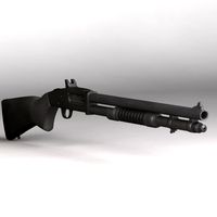 Shotgun Mossberg 590 3D Model