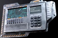Sci-Fi Door electric lock keypad Card reader
