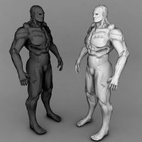 Humanoid robot simple 3D Model