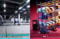 Factory Interior + Warehouse Props Vol 1 - BUNDLE