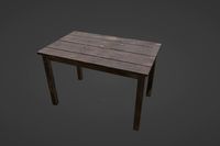 Destructible Wooden Table