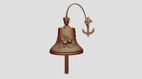 Nautical Ship Bell - Rusted Barnacle Version