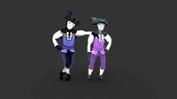 Carnival character lowpoly 1