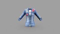 Mens Long Rolled Sleeve Denim Shirt With Tshirt