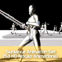 [53 HD Mocap Animations] Gunlance Animation Set