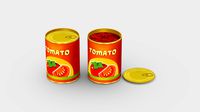 Cartoon ketchup - tomato sauce