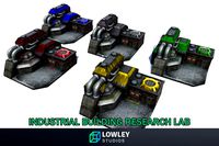 Low Poly Industrial Building Research Lab