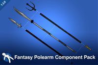 Fantasy Polearm Component Pack