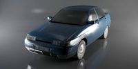 AutoVaz2110 LowPoly 3D Model