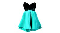 Strapless Sweatheart Female Cocktail Dress