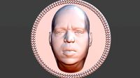 Biggie medallion for 3D printing