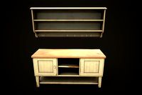 Buffet and shelves