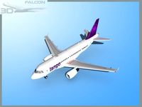 Falcon3D A319 Tango 3D Model
