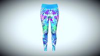 Girls Sports Leggings- Sporty Print