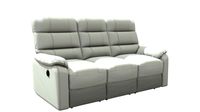 306397 SOFA 3 PUESTOS RECLINABLE MILAN CUERO+PVC