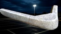Concrete Corner - Parking lot elements 3d scans