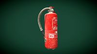 Abandoned fire extinguisher