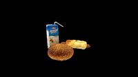 Almond Breeze Beverage and Assorted Breads