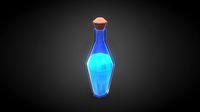 Glass Blue "Mana" potion