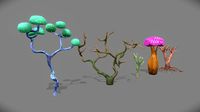 Stylized trees pack
