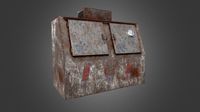 Rusted Ice Vending Machine-Realistic PBR Lowpoly