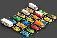 Low- Poly Cars Pack # 1