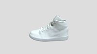 Air Jordan 1 Mid 漆皮白 女款_BQ6472-100