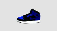 Air Jordan 1 Mid Hyper Royal (GS) 皇家蓝_554725-077