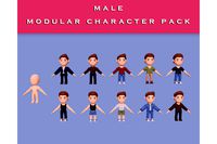 Low Poly Modular Character Assets - Male Pack