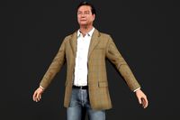 Asian people boss businessman