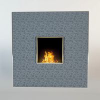 FireplaceCattelanFirebox 120x120x195 3D Model