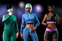 Sportswear Girls Pack - Modern Realistic Stylized Casual Woman Character
