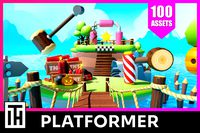 Platformer Deathrun - Low Poly 3D Models Pack